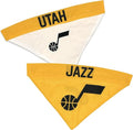 Pets First NBA Dog Bandana -Utah Jazz Reversible Bandana. 2 Sided Home & Away Sports Bandana with a Premium Embroidery Team Logo, Large/X-Large