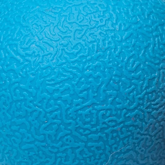 Amazon Basics Interactive Bouncy Durable Rubber Dog Toy Balls, 3 inch, Blue, Orange, Pack of 2