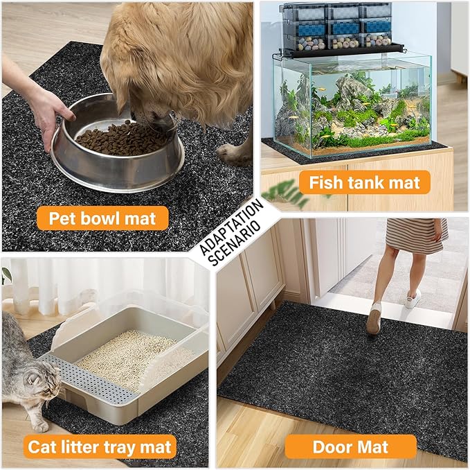 48 x 48 Inch Large Felt Bird Cage Mat, 3mm Thick Absorbent Felt Surface with Non-Slip Backing, Durable Under Pet Cage Mat for Bird Cages Tear-Resistant & Water-Absorbing Pad