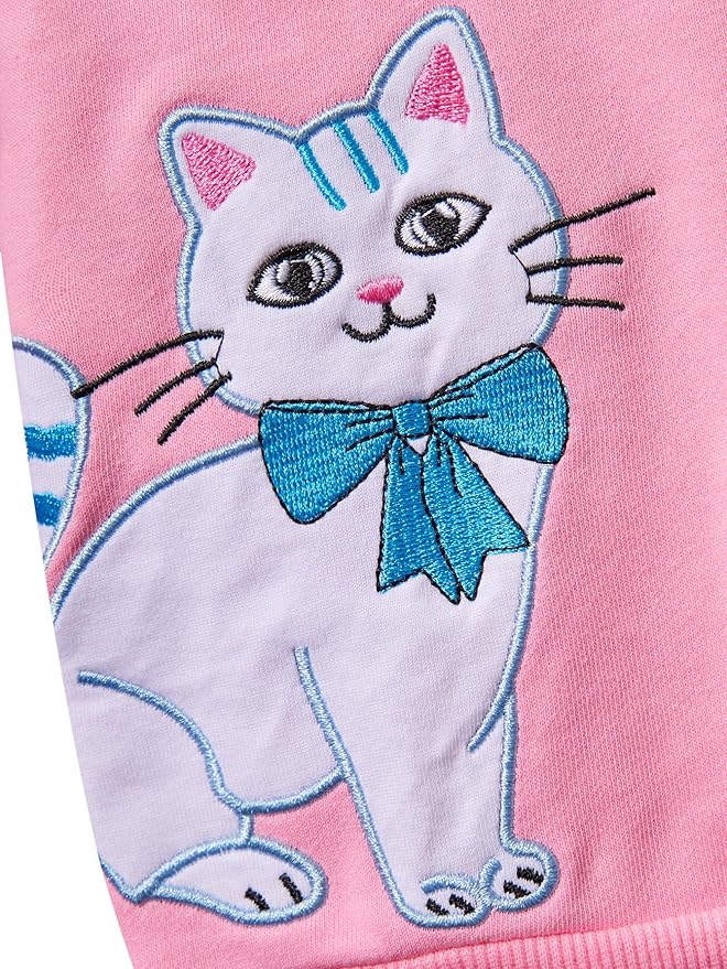 Toddler Baby Girls Cotton Sweater, Long Sleeve Crewneck Sweatshirt Pullover Kids Warm Clothing for Fall Winter