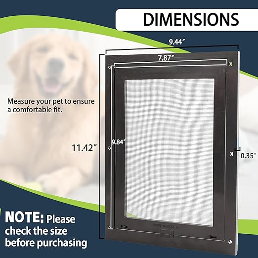 20-Pack Disposable Litter Box Waste Receptacles Compatible with Littermaid Waste Receptacles, and 7.87" x 9.84" Pet Screen Door Flap Compatible with Doggy Fits Dogs & Cats Under 30 Lbs