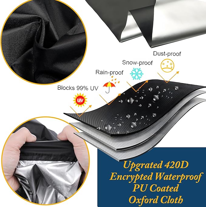 Universal Bird Cage Cover,Pet Cage Cover,100% Shading Oxford Cloth with PU Coating Layer,Good Night for Small Animals,Adjustable Soft Airy Nylon Mesh Net for Round Square Cages (Black, 31.5×21×47in)