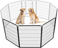 Yaheetech Dog Playpen Outdoor, 40 inch 4 Panels Dog Pen Indoor Heavy Duty Puppy Exercise Pen Metal Pet Fence for RV Camping/Yard/Garden