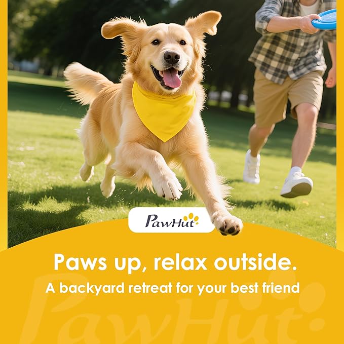 PawHut 4 Pieces Dog Agility Training Equipment, Dog Agility Course Backyard Set with Adjustable Height and Carry Bag, Indoor Outdoor Jumping Hurdles for Training, Orange