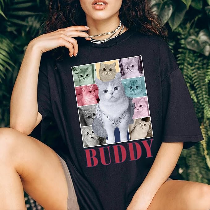 Mit & Mia Custom Your Own Bootleg Rap Shirts for Boyfriend Girlfriend Face Shirt with Photo Gift for Him Her Pet Lovers