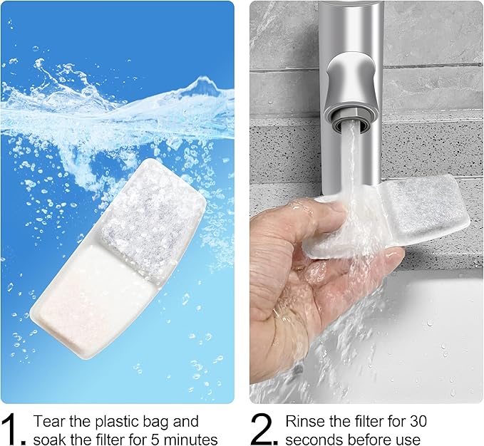 Cat Water Fountain Filters, 6 Pack Replacement Filters for Pet, Pre-Filter Sponges Set for Stainless Steel 67oz, 88oz, 95oz, 135oz Automatic Dog Pet Fountain Water Dispenser