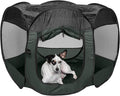 Furhaven Portable Dog Playpen Cat Tent, Pet playground,Kennel foldable indoor outdoor zippered puppy crate - Hunter Green, Medium