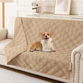 hyha Waterproof Dog Blanket, Reversible Pet Bed Blanket, Soft Sofa Couch Cover for Dogs Washable, Waterproof Pet Couch Covers for Sofa Puppy Cats Furniture Protector(68"x82", Camel/Camel)