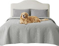 Bedsure 100% Waterproof Bed Cover for Dogs Washable - Non Slip Waterproof Dog Blanket for Bed, Lightweight Furniture Protector Durable for Pet Cat Puppy with Non-Slip Bottom, Grey, 82x82IN