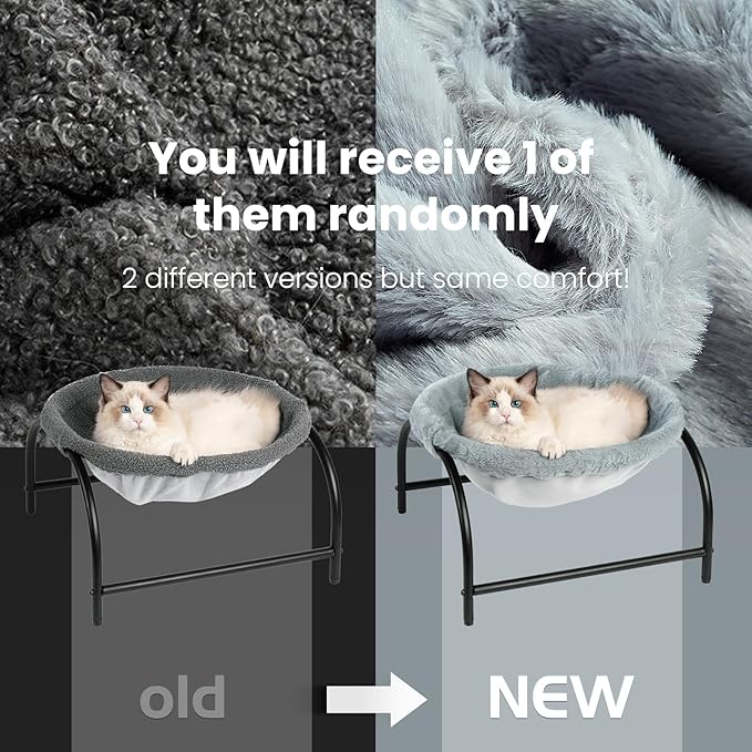 Cat Bed Dog Bed Pet Hammock Bed Kitty Sleeping Cat Supplies Pet Supplies Whole Wash Stable, Detachable, Breathable, Easy Assembly Indoors Outdoors, 16.9 in x 16.9 in x 9.5 in