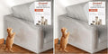18 PCS Large Cat Scratch Furniture Protector, Transparent Couch Protector from Cat Claws, Single-Sided Self Adhesive Anti Pet Deterrent Sofa Cover, 17IN (Pack of 2)