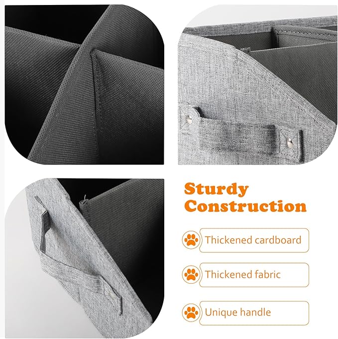 Dog Treat Container Storage Basket pet Food Storage containers Great for organizing Food Treats Snack for pet Dogs Cats Birds Animal Gray