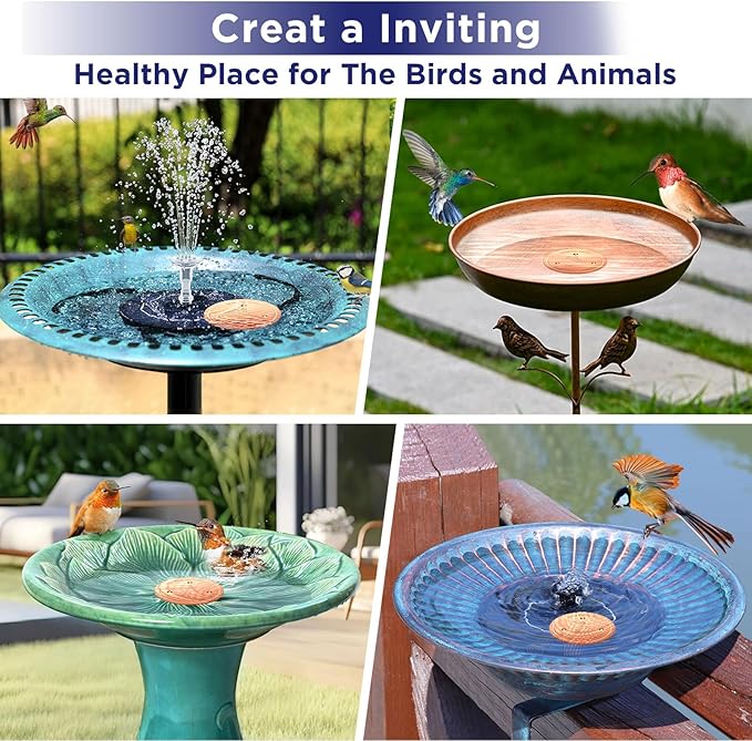 Bird Bath Copper Disk, Copper Disk for Bird Bath Cleaning, A Universal Purification Fit for Outdoor Bird Baths