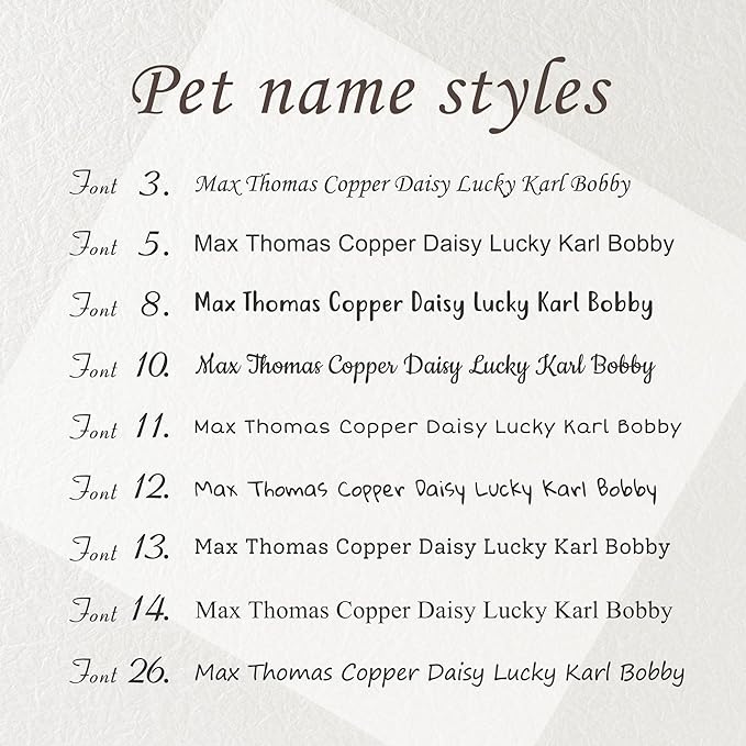 Anavia Slide On Silent Pet ID Tags, S/M/L/XL Personalized Black Stainless Steel Colored Silicone Cat Dog Name Tag, Customized Engraved Nameplate, Quiet Chew-Proof Pet Collar Tag (White, X-Large)