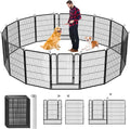 Dog Playpen Outdoor, 32 inch Heavy Duty Dog Fence Outdoor for Yard 14 Panels Rustproof Metal Pet Puppy Playen Dog Pens Outside for Large Medium Dogs Pet Fence for RV Camping, Yard