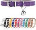 XXS Dog Collar for Teacup Adjustable Teacup Dog Collar for Small Medium Large Dogs 3/8 inch Width (Purple, XXS)