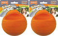 Nylabone Power Play Gripz Felt Basketball Rubber Fetch Toy, Squeaky Ball for Dogs, Medium (1 Count) (Pack of 2)