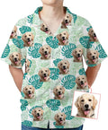 DILYPOD Custom Hawaiian Shirt with Face, Personalized Button Down Hawaiian Shirts for Men, Women, Photo Hawaiians Shirt