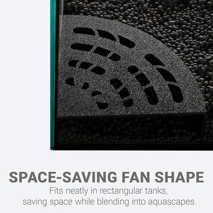 Shrimp Cave 2-Pack – Space-Saving Fan-Shaped Aquarium Cave Decor with 180° Wide-View Design, Compact Fish Tank Accessories for Cherry/Dwarf Shrimp (Black)