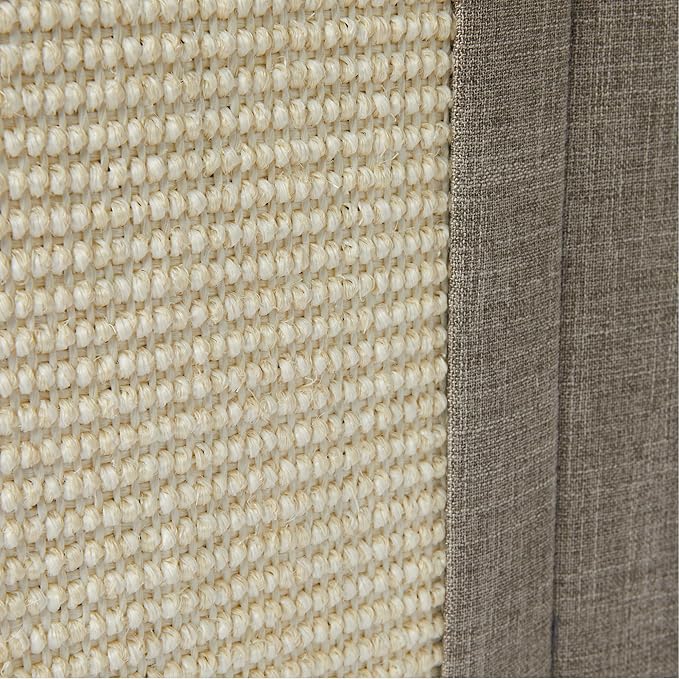 Amazon Basics Cat House 1 Story, Foldable Cat Condo with Sisal Scratch Pad, Grey
