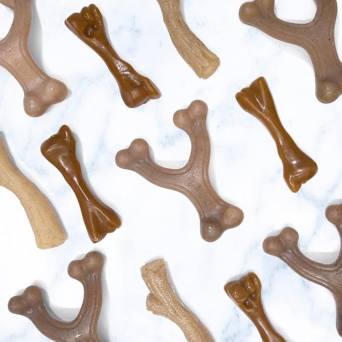 Nylabone Gourmet Style Femur Bone Strong Chew Toy for Puppies, Soothing Puppy Teething Toys, Puppy Enrichment, Bacon Flavor, Small Dogs - Up to 25 Ibs, 1 Count