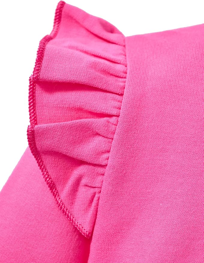 Toddler Baby Girls Cotton Sweater, Long Sleeve Crewneck Sweatshirt Pullover Kids Warm Clothing for Fall Winter