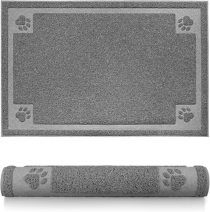 Pet Feeding Mat for Large Dogs and Cats 35" x 25" Flexible and Waterproof Dog Bowl Mat for Food and Water, Easy to Clean Dog Food Mat with Non Slip Backing