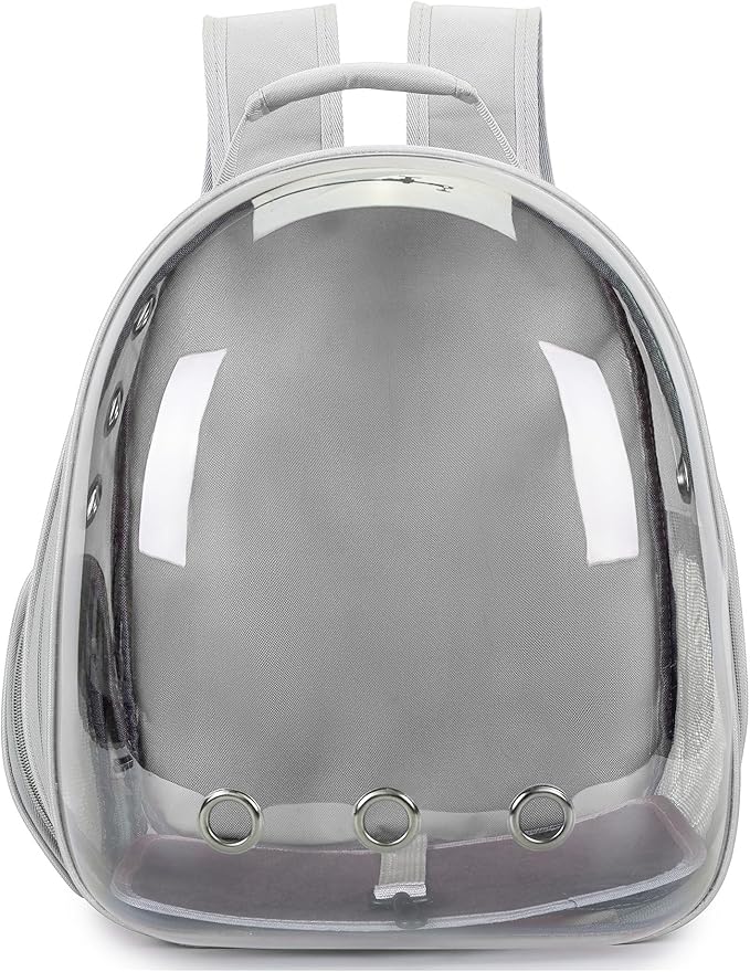 Cat Bubble Backpack Carrier for Small Medium Dogs Cats Carrying Bag, Airline Approved Pet Travel Carrying Bag Dog Hiking Walking Outdoor Backpack (Gray)