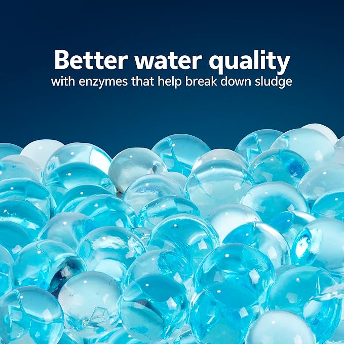 Aqueon PURE Betta Beads, Water Care for Unfiltered Aquariums, Maintains Clear Water and Helps Breakdown Organic Sludge, Blue