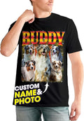 JIX & JOKY Custom Your Own Bootleg Rap Shirts with Dog Faces Custom Pet Shirt for Men Graphic Tshirt Gift Idea for Pet Lovers