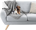 Waterproof Pet Blanket - 30x40-Inch Reversible Sherpa Fleece Throw Protects Couches, Cars, and Beds from Spills, Stains, and Fur by PETMAKER (Gray)