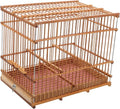 Lightweight Bird Cage Portable Woven Bird Carrier for Small Birds Stylish Outdoor Travel Accessory for Budgies Parakeets and More Durable Design for Everyday Use