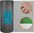 Pet & Garden Safeguard - 15.7IN x 49.2FT Roll - Black Plastic Netting, Multi-Use Decorative Fence for Poultry, Dogs, Rabbits,Chicken and Snake Barrier