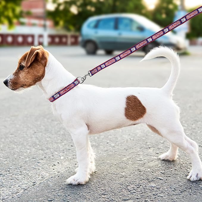Pets First NFL New York Giants Licensed PET COLLAR, Medium - Heavy-Duty, Strong, and Durable Dog Collar. Available in 31 Football Teams and 4 Sizes