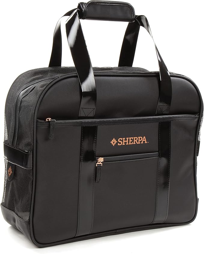 Sherpa Tote Around Town Travel Pet Carrier with Stay Clean Technology - Black, Small