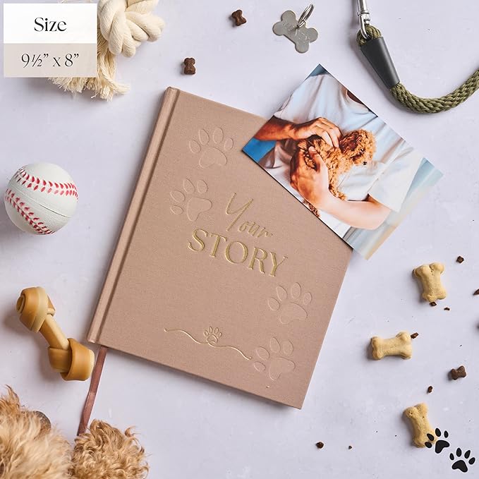 New Puppy Gift – Dog Memory Book & Keepsake Photo Album | Gift for New Puppy Owners, Dog Lovers & Pet Parents | Puppy Scrapbook & Dog Mom Memory Journal