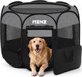 Dog Playpen, Portable Puppy Pet Crate Indoors for Small/Medium/Large Dogs Cats Rabbits, Foldable Dog Cage Enclosure for Outdoor, Pop Up Dogs Tent Kennel with Carrying Case, Dark Grey