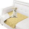 Waterproof Dog Blanket, 30x30 inches Small Pet Couch Covers for Sofa, Chair Bed Furniture Protector from Dogs Washable and Reversible-Sand+Cream
