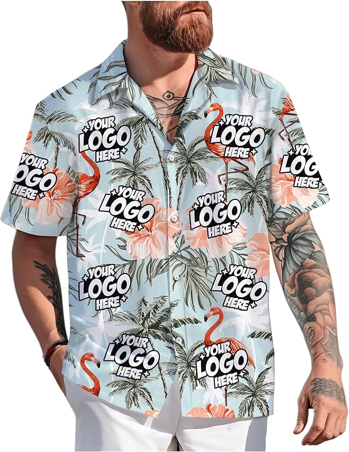 Custom Hawaiian Shirt with Face Photo Picture for Men Women Kids Youth Adult, Tropical Personalized Hawaiian Shirts Gift