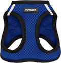 Best Pet Supplies Voyager Step-in Air Harness - All Weather Mesh, Reflective, No Pull Harness for Dogs, Cats - Secure with Hook & Loop Fastener, Buckle, Double D-Rings - Royal Blue/Black Trim, XL