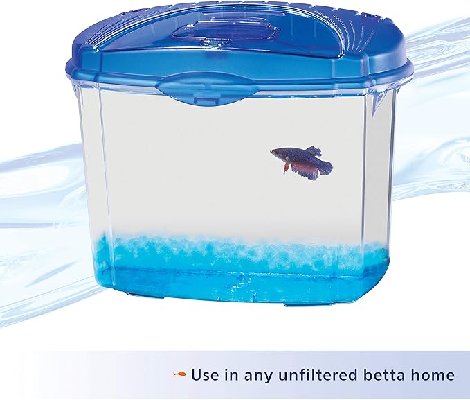 Aqueon Pure Betta Beads, Blue (Pack of 2)