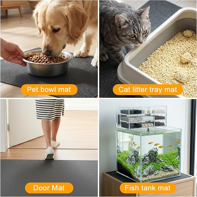Under Pet Cage Mat for Bird Cages, Dog Kennels, Reptile Aquariums, Dog Kennels, Water-Resistant Pad for Hard Floors and Surfaces (X-Large)