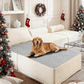 Waterproof Dog Bed Cover Pet Blanket, Soft Couch Cover for Dogs Washable, Non-Slip Dog Blanket Protect Furniture Couch Sofa Car for Puppy Large Dogs Cat (40x50 Inch, Light Grey)