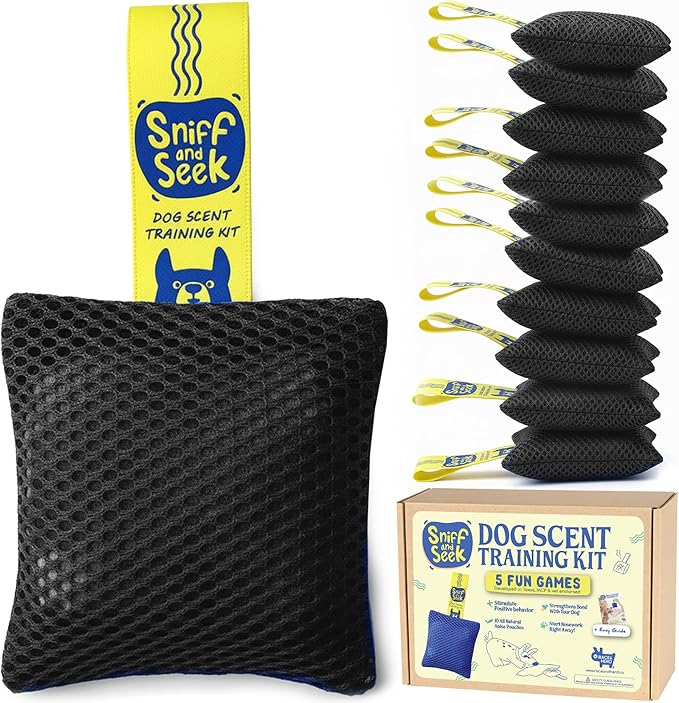 Race&Herd Original Dog Scent Training Kit, Scent Work Training Kit for Dogs - Nosework for Dog Mental Stimulation Agility Training Equipment for Dogs, Brain Games Smell Training Kit for Loss of Smell