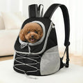 Dog Carrier Backpack for Small Dogs｜Pet Travel Shoulders Bag - Puppy Holder for Chest-Front Dog Baby Carring Ventilated for Hiking & Camping, Black Grey, M