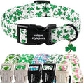 Unique style paws Dog Collar Plastic Buckle with Pendant Puppy Collar for Saint Patrick Polka Dot Clover for Small Medium Large Boys Girls Dogs
