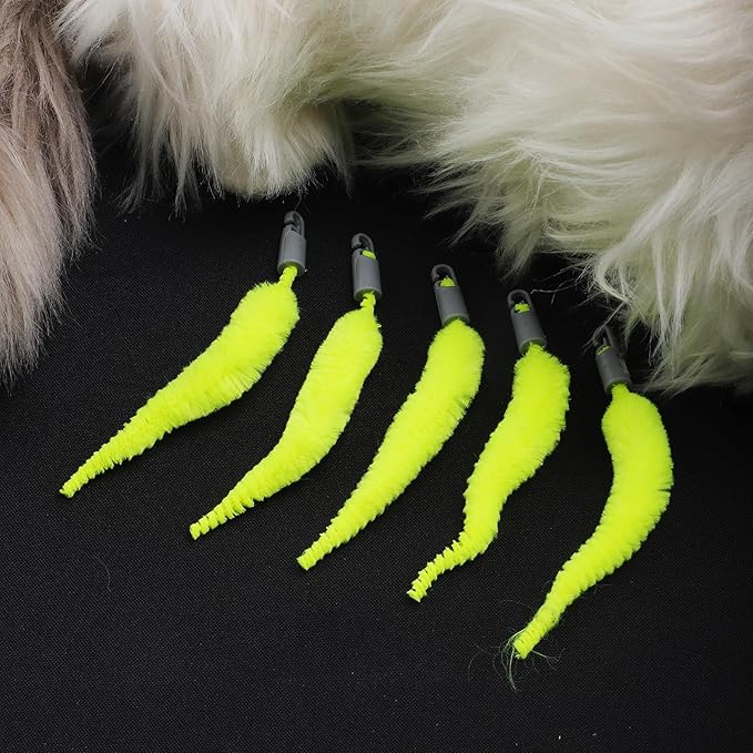 BOXOB 5 Pcs Cat Ball Toy Replacement Tails, Interactive Cat Toy Tail Accessories Cat Toy Automatic Moving Ball Replacement Rope Compatible with 2.0