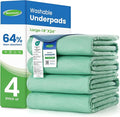 Noovirum® Washable Underpads,18"x24"(Pack of 4) - Reusable Incontinence Bed Pads for Kids, Adults & Seniors - Waterproof Chair & Furniture Protector - Leakproof Training Pads for Dogs & Pets