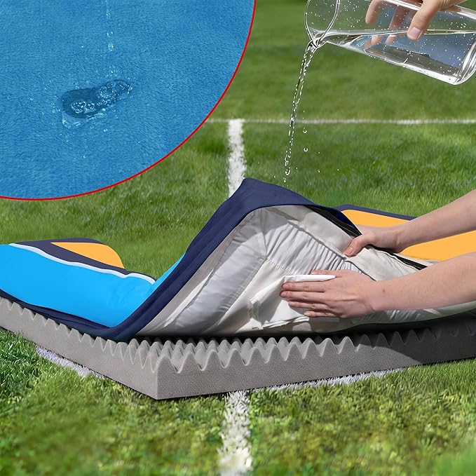 Comfort Expression Orthopedic Dog Bed for Extra Large Dogs 42x30 Inch, Waterproof Egg Crate Foam XL Pet Bed with Removable Bolsters, Dog Couch with Washable Cover & Non-Slip Bottom, Houston