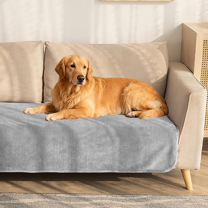 Ameritex Pet Bed Blanket Reversible 100% Waterproof Velvet Super Soft for Sofa and Bed